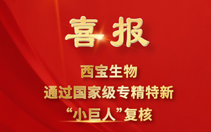 榮耀再續(xù)！西寶生物順利通過2025年國家專精特新“小巨人”復(fù)核