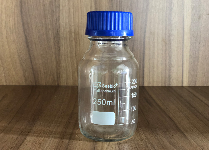 藍(lán)蓋試劑瓶，透明，250ml