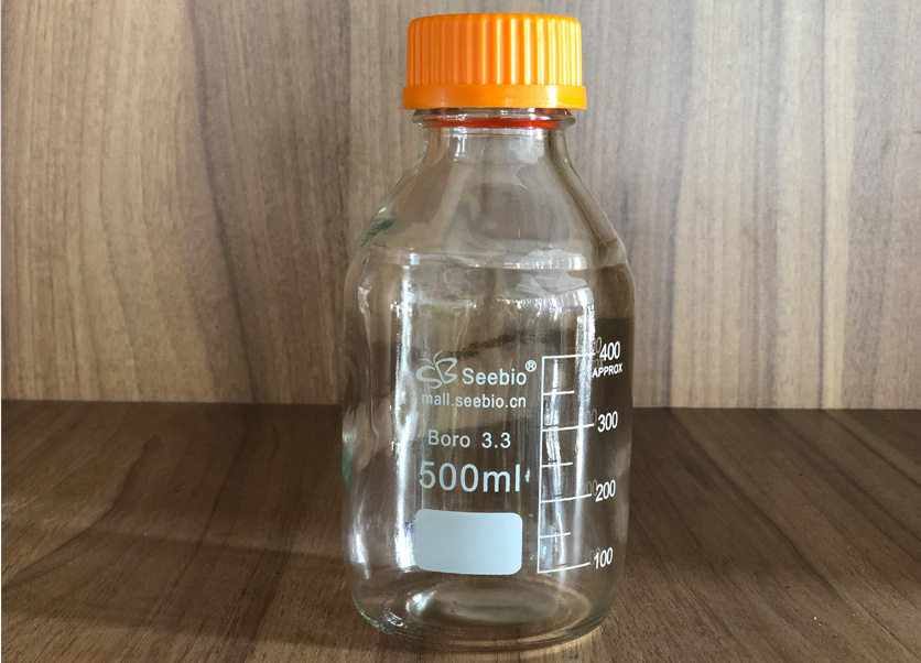 黃蓋試劑瓶，透明，500ml